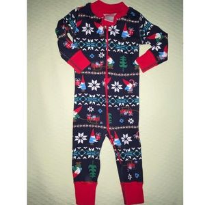 Hanna Andersson Holiday Gnome sleeper EUC sz 75